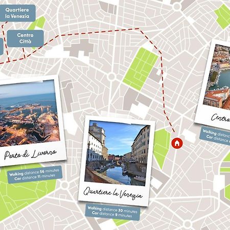 Free Parking Appartamento 5 Stelle Elegante Con Suite Livourne Extérieur photo