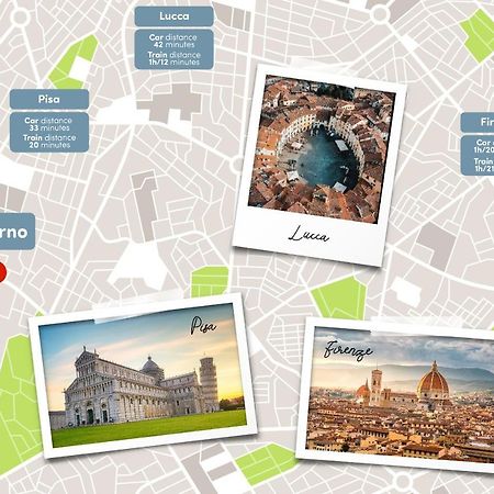 Free Parking Appartamento 5 Stelle Elegante Con Suite Livourne Extérieur photo